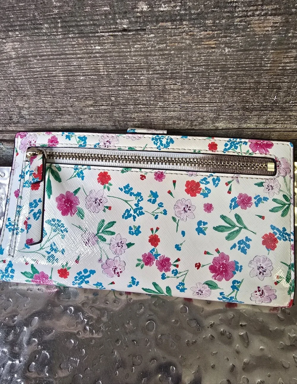 Kate Spade New York Stacy Floral White Multi-Color Women's Wallet